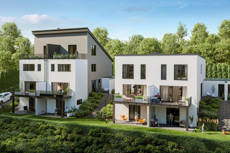 Buy Semi-detached house, House in Idstein - Idstein Taunus-Viertel, Hofheimer Straße 1+3 und 5+7, Hofheimer Straße 1+3 und 5+7