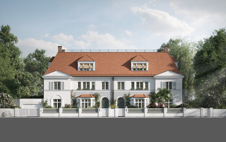 Buy Semi-detached house, Townhouse, Villa, House in Munich-Bogenhausen - Chamissostraße 11 & 11a, Chamissostraße 11 & 11a