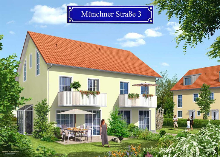 Buy Semi-detached house, House in Puchheim - Doppelhäuser Puchheim, Münchner Straße 3