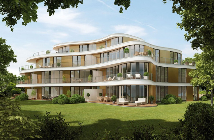 Buy Condominium in Munich-Harlaching - Terrassenhaus Menterschwaige, Harthauser Straße 87