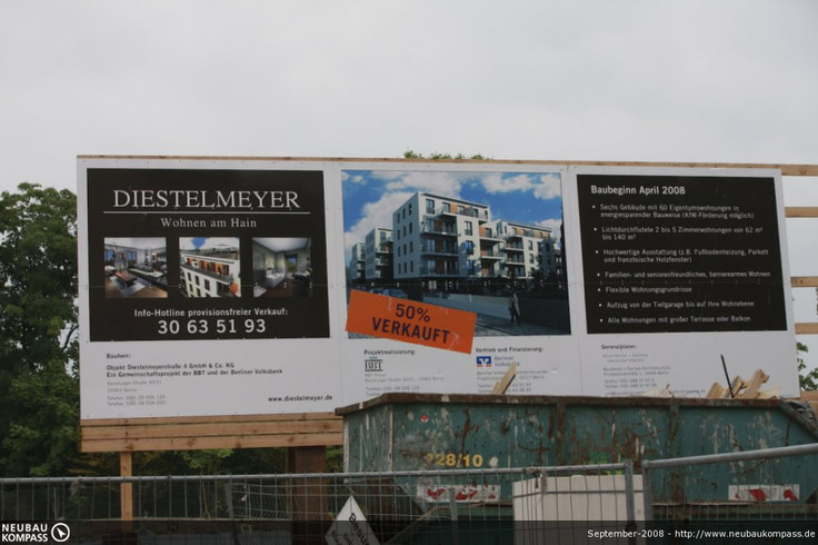 Buy Condominium in Berlin-Friedrichshain - Diestelmeyer - Wohnen am Hain, Diestelmeyerstr. 4