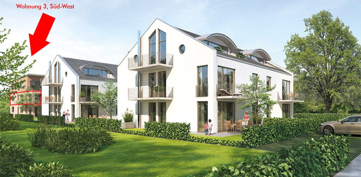 Buy Condominium in Neubiberg - living 3, Hauptstraße 60 / Max-Löw-Straße