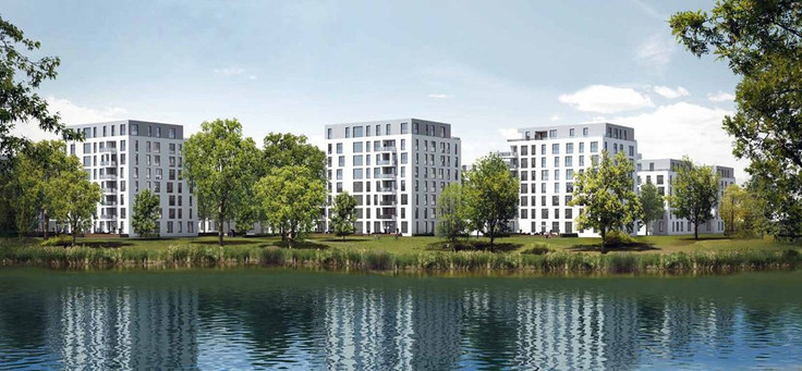 Buy Condominium in Stuttgart-Möhringen - Seepark Suiten, Vaihinger Straße
