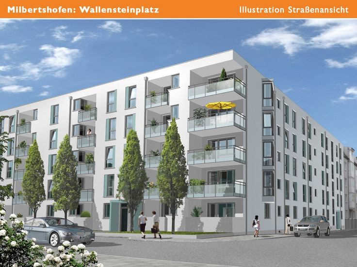 Buy Condominium in Munich-Milbertshofen - Wallensteinplatz, Wallensteinplatz 3, Zwillingstraße 5