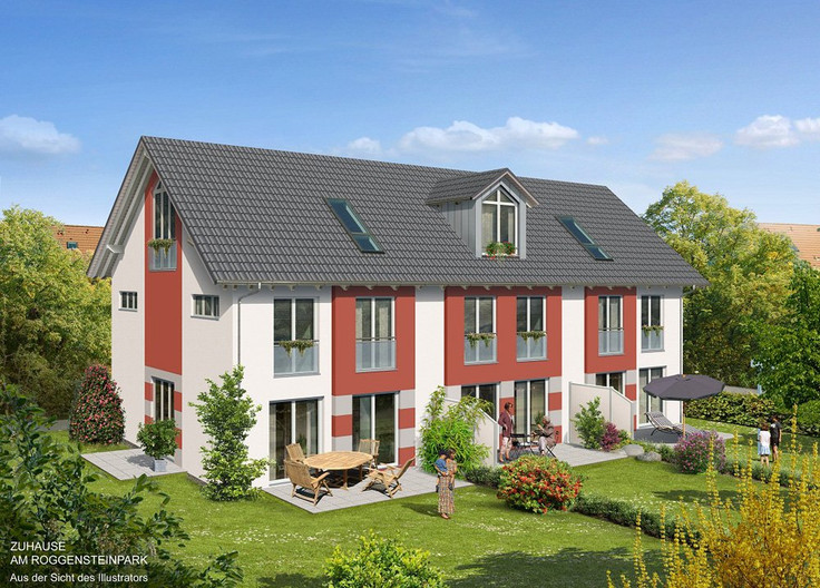 Buy Terrace house in Puchheim - Wohnpark Roggenstein, Carl-Spitzweg-Ring
