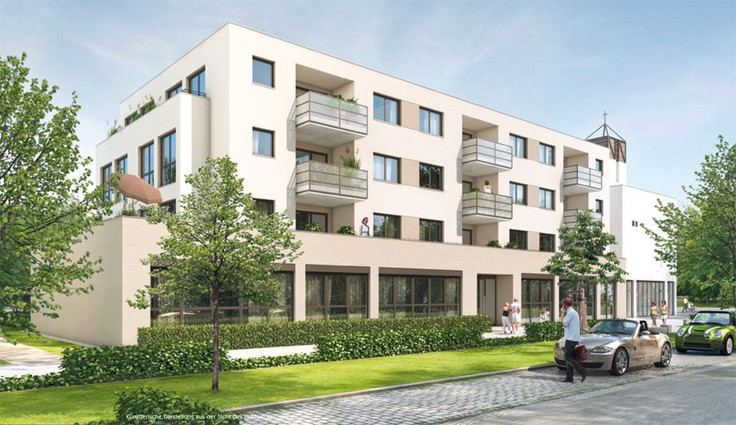 Buy Condominium in Munich-Perlach - Akzent. Parkwohnen in Perlach, Dietzfelbingerplatz