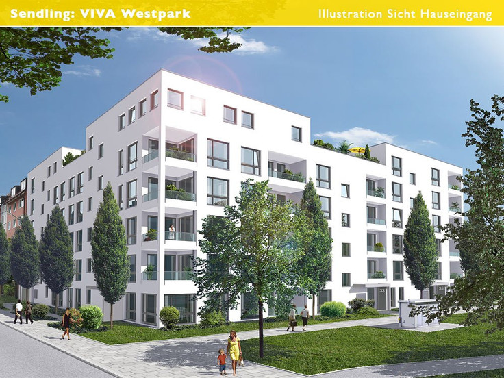 Buy Condominium in Munich-Sendling - VIVA Westpark, Oetztaler Straße