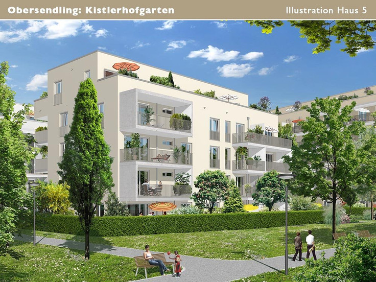 Buy Condominium in Munich-Obersendling - Kistlerhofgarten, Kistlerhofstraße / Ecke Hofmannstraße
