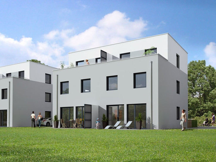 Buy Semi-detached house, House in Bad Nauheim - GWH am Großen Teich, Presley-Boulevard
