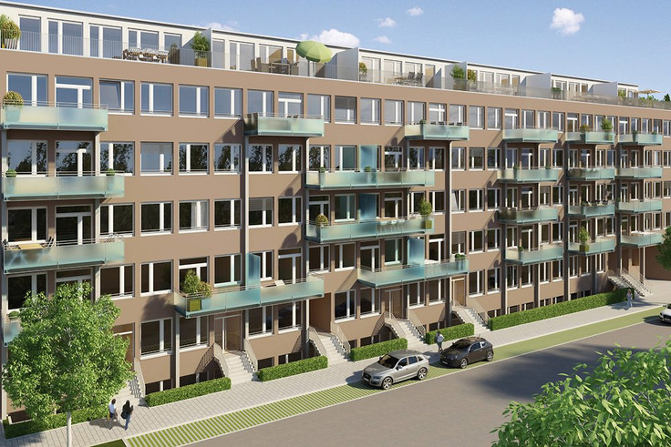 Buy Condominium, Terrace house in Stuttgart-West - 42WEST, Breitscheidstraße 42