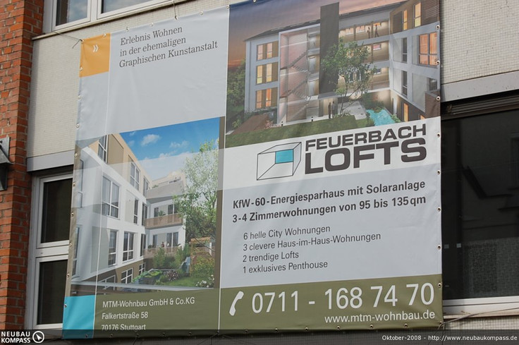 Buy Condominium in Stuttgart-Feuerbach - Graphische Kunstanstalt Feuerbach, Steiermärker Straße 104