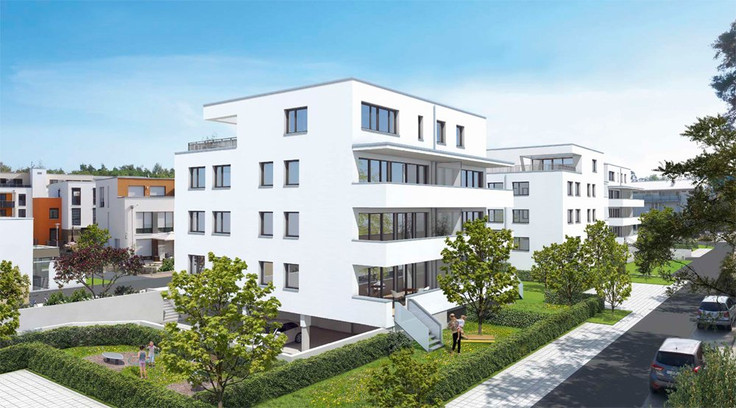 Buy Condominium in Nuremberg-Langwasser - Franken Quadrat - Linea 21, Löwensteinstraße