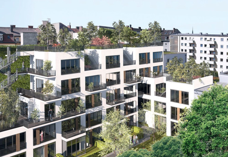 Buy Condominium in Munich-Haidhausen - atrium37, Grillparzerstraße 37