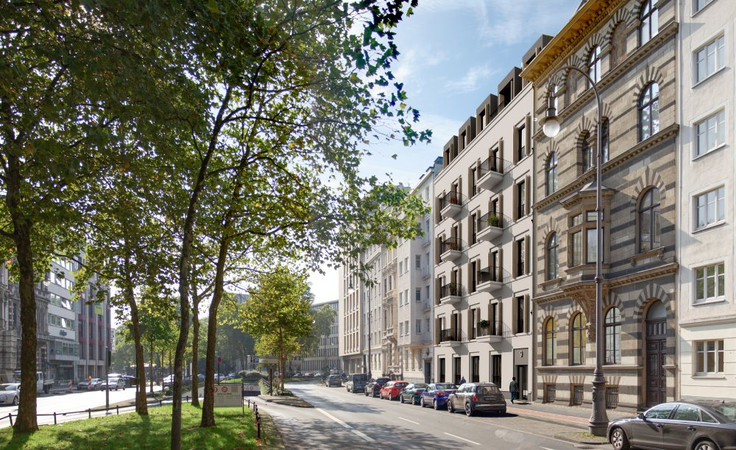 Buy Condominium in Cologne-Neustadt-Nord - PANDION Balance, Hansaring 11 / Erftstraße 7