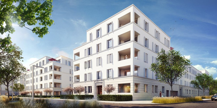 Buy Condominium in Munich-Neuhausen - PANDION Gardens, Schäringerstraße 1