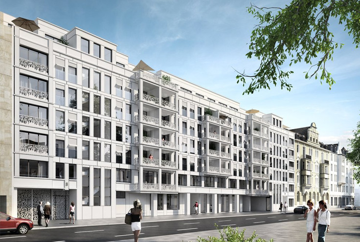 Buy Condominium in Munich-Lehel - PANDION Lehel Höfe, Oettingenstraße 6-8