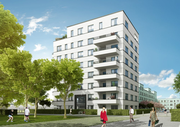 Buy Condominium in Dusseldorf-Heerdt - RKM740 - Alles am Fluss, Kribbenstraße / Pariserstraße