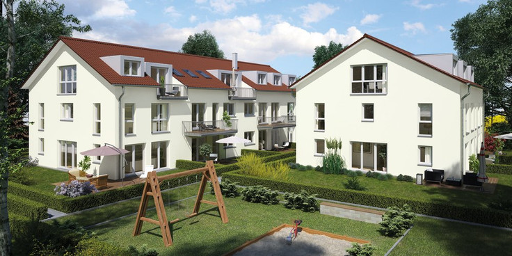 Buy Condominium, Terrace house in Munich-Obermenzing - Häuser und Eigentumswohnungen in Obermenzing, Schöppingstraße 4 + 6