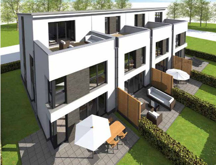 Buy Terrace house, House in Ahrensburg - Ahrensburger Stadthaus 2. BA, Wohngebiet Erlenhof-Süd/Pomonaring 50