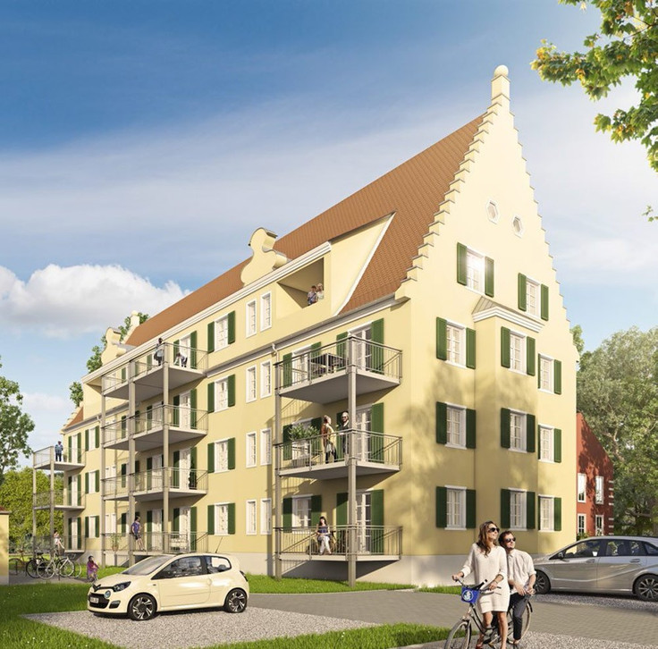 Buy Condominium in Augsburg-Proviantbachquartier - Proviantbach Palais, Proviantbachstraße 29+31
