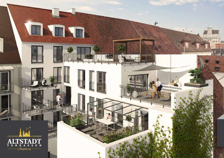 Buy Condominium in Augsburg - Altstadt Terrassen Augsburg, Wintergasse 1