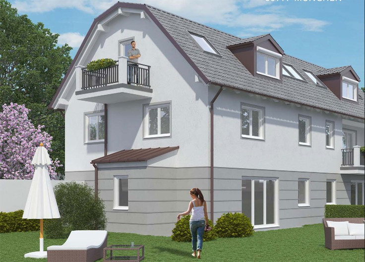 Buy Condominium in Munich-Untermenzing - Vier-Familien-Villa in Untermenzing, 