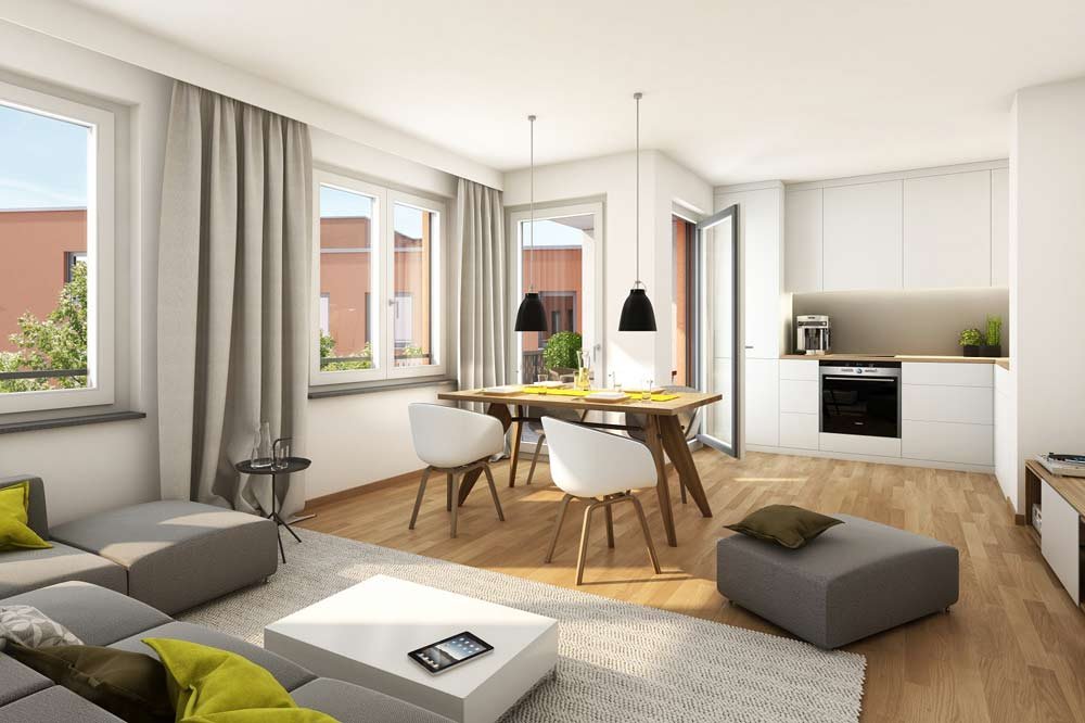 Image new build property Luisen Grün Munich / Sendling