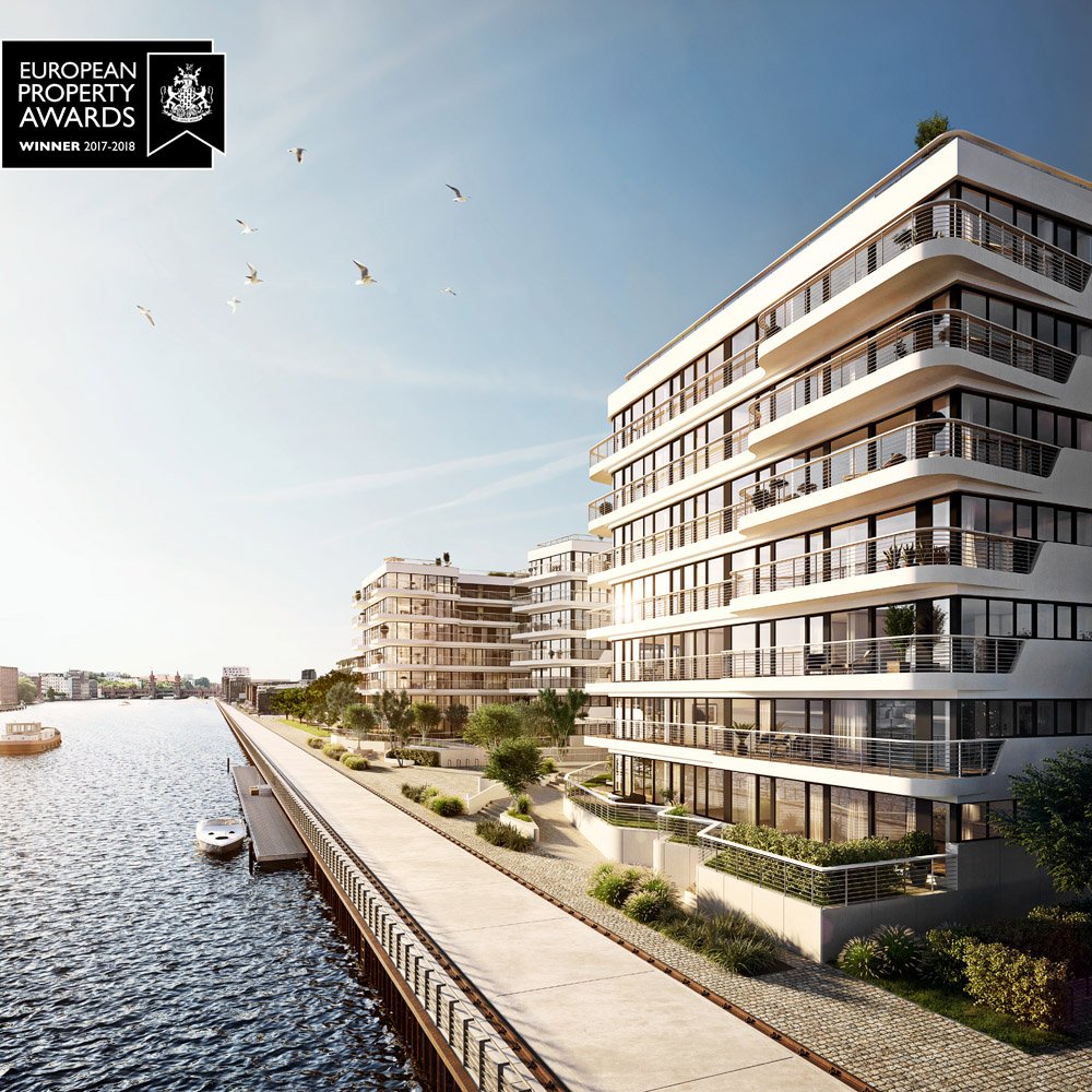 Pictures from new build property development WAVE waterside living berlin Stralauer Allee Berlin-Friedrichshain