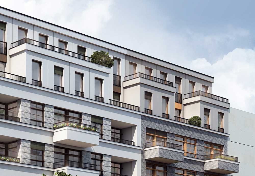 Pictures from new build property development condominiums Genthiner Straße Berlin