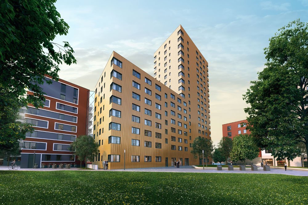 Pictures from new build property development Fritz Tower Lehrter Strasse Berlin