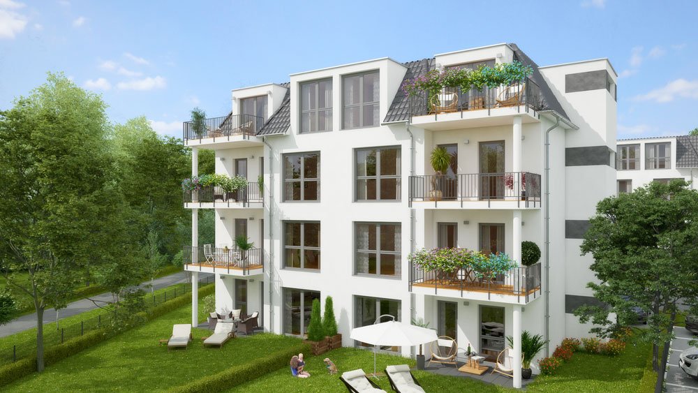 Pictures from new build property development condominiums Parkblick Berlin