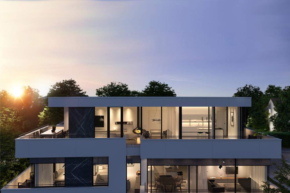 Image from new build property development project condominiums Flemingstraße 57c im Herzogpark Munich / Bogenhausen