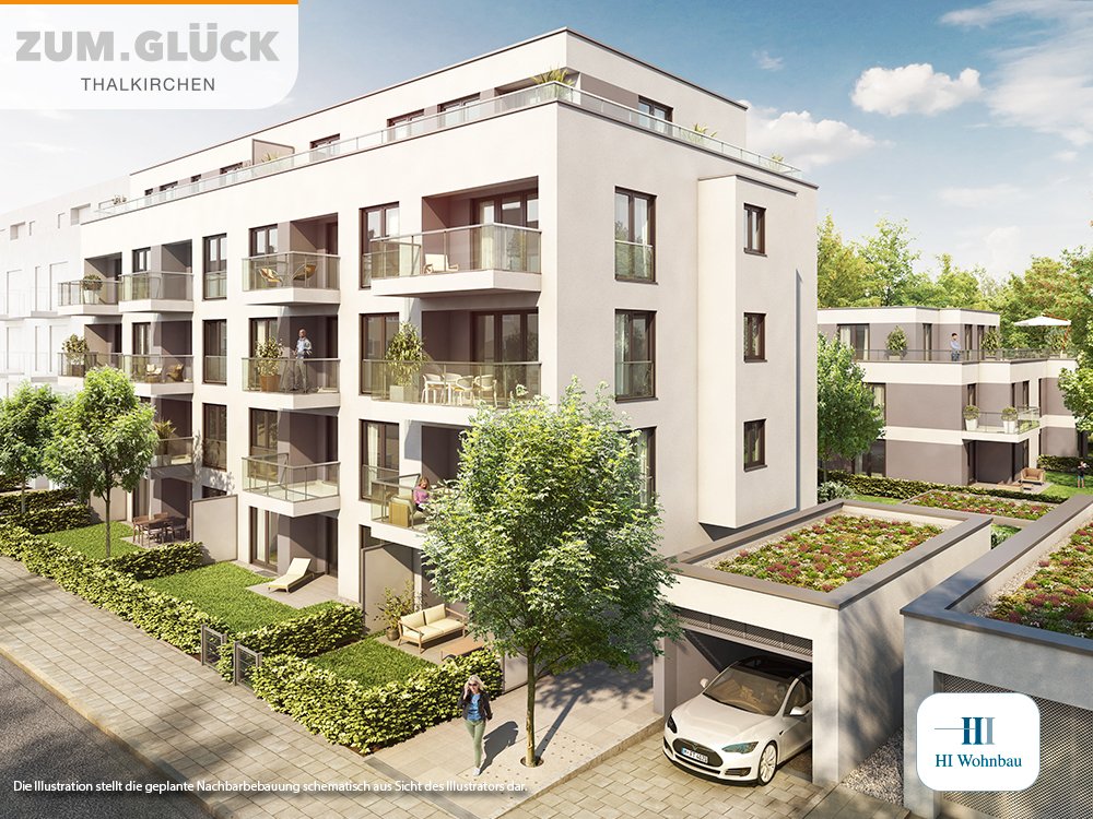 Pictures from new build property development condominiums ZUM.GLÜCK Thalkirchen Kleinstraße 5, 81379 Munich / Thalkirchen HI Wohnbau