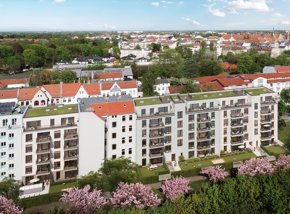 Pictures from new build property development condominiums Am Bürgerpark Schulzestraße Berlin-Pankow
