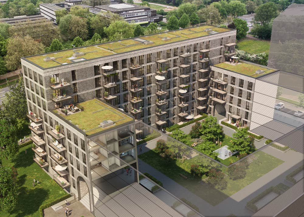Pictures from new build property development condominiums BLOOM - Wohnen im Pergolenviertel Hebebrandstraße, 22297 Hamburg / Winterhude Garbe Immobilien-Projekte GmbH