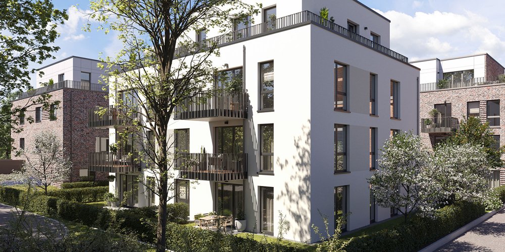 Pictures from new build property development condominiums plietsch - Wohnen, wo die Alster läuft Alsterdorfer Straße 510, 22337 Hamburg / Alsterdorf ICON IMMOBILIEN GmbH