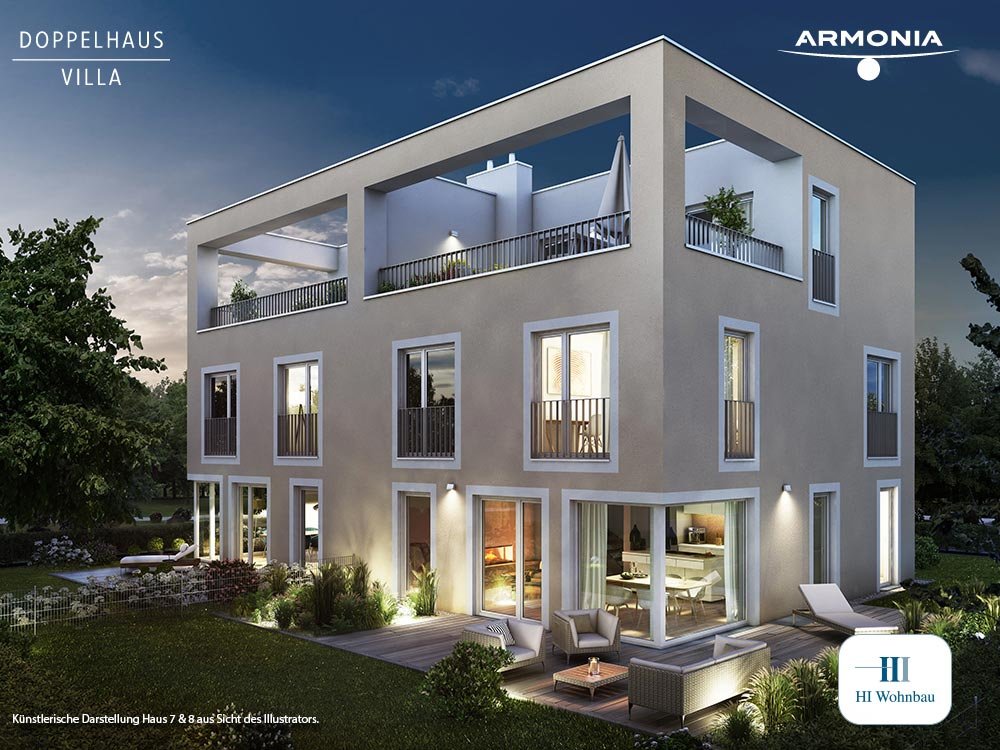 Image from new build property development project ARMONIA Pasing - Doppelhaus-Villa Munich / Pasing