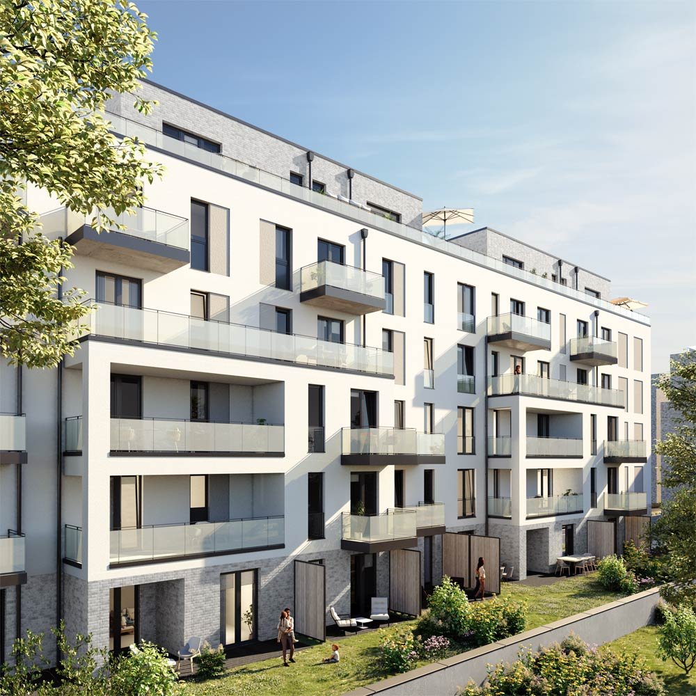Pictures from new build property development condominiums PIANOSUITES - Komponistenviertel Beethovenstraße 7-11, 22083 Hamburg / Barmbek-Sued Engel + Völkers Hamburg