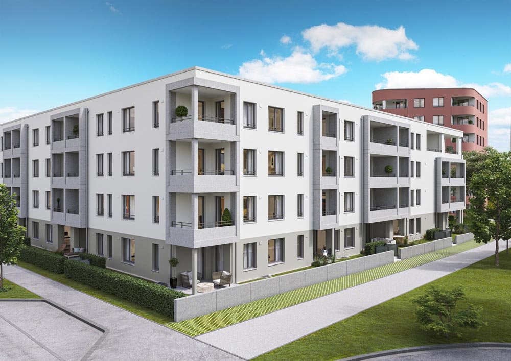 Image new build property condominiums KULT.QUARTIER Augsburg / Schäfflerbach