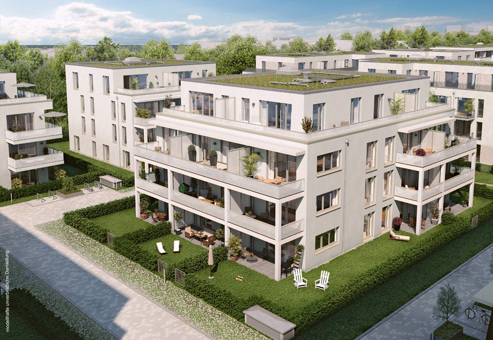 Pictures from new build property development condominiums Unser Herzstück Hamburg / Gross Borstel Grossmann & Berger GmbH
