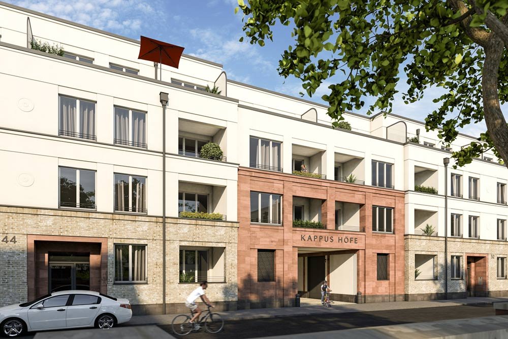 Image new build property condominiums Kappus Höfe Offenbach am Main / Frankfurt / Hessen