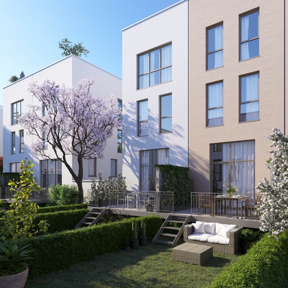 Stadthäuser am Kunstpark RegensburgKasernenviertel buy new build