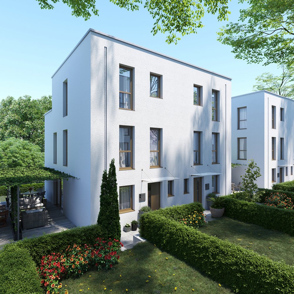 Stadthäuser am Kunstpark RegensburgKasernenviertel buy new build