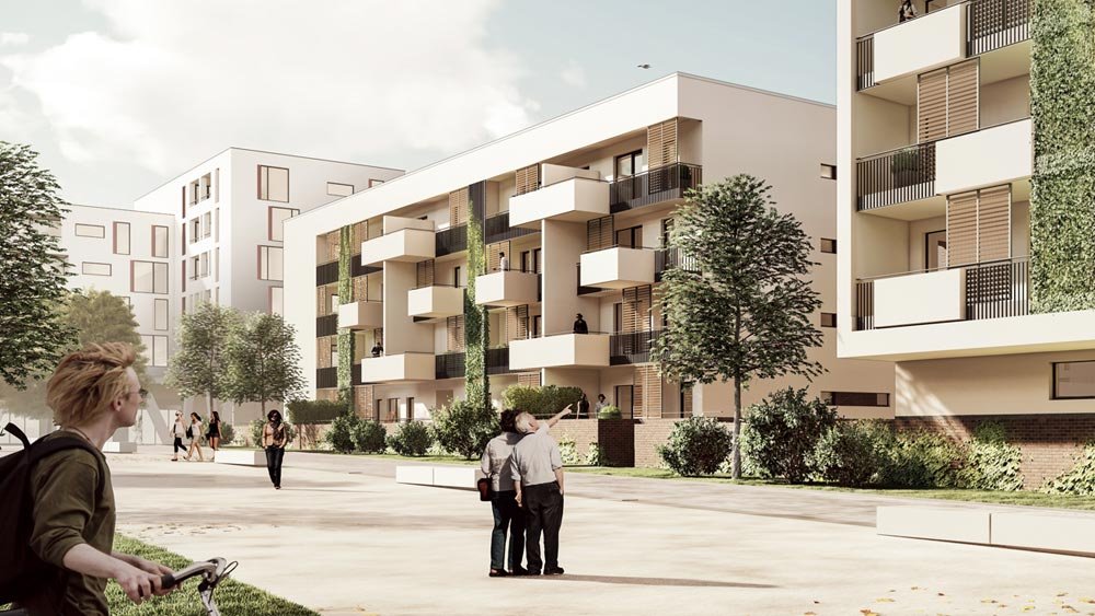 Image new build property condominiums heiligkreuz 4tel Mainz / Weisenau / Rhineland-Palatinate
