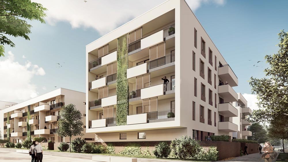 Image new build property condominiums heiligkreuz 4tel Mainz / Weisenau / Rhineland-Palatinate