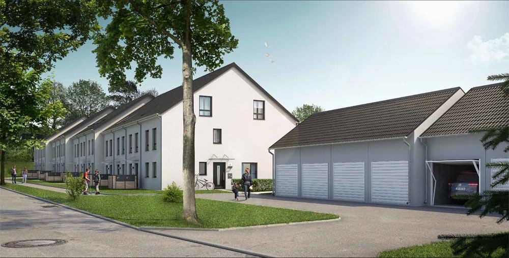 Image new build property houses Hinter den Tannen Glinde / Hamburg / Schleswig-Holstein