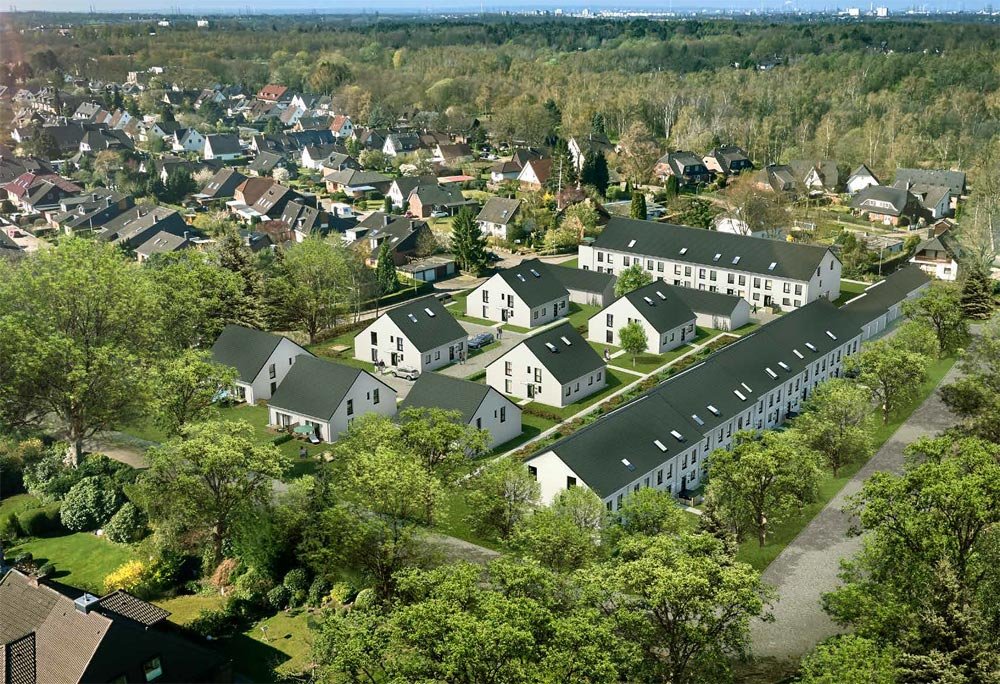 Image new build property houses Hinter den Tannen Glinde / Hamburg / Schleswig-Holstein