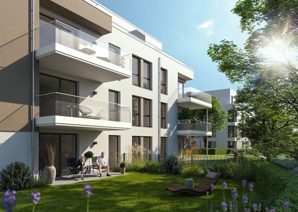 Image new build property condominiums Rednitz Juwel - 2nd construction phase Fürth / Südstadt / Nuremberg / Bavaria