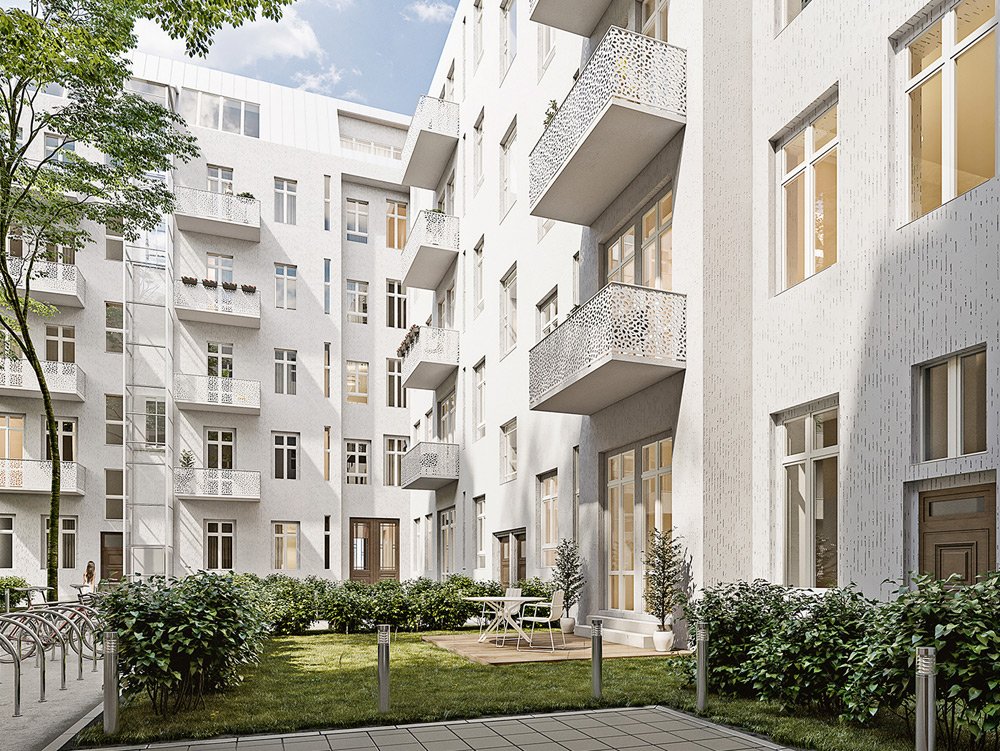 Pictures from new build property development project 54 Urban Residence Charlottenburg Spandauer Damm 54, 14059 Berlin / Charlottenburg cavere estate GmbH