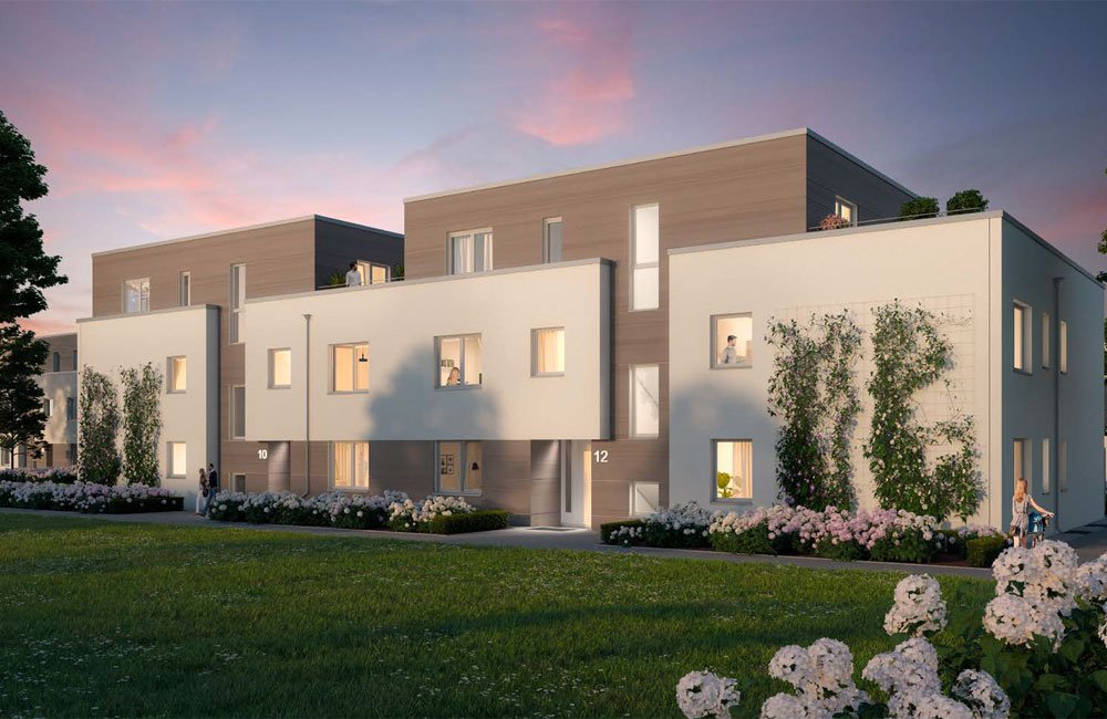 Pictures from new build property development project A la Maison J Rue Nungesser et Coli, 13405 Berlin / Tegel Penta Real Estate GmbH & Co. Marketing KG